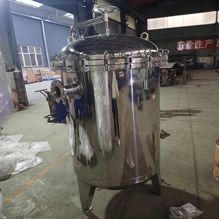 華豫供應304不銹鋼材質(zhì)DN80袋式過濾器0.6MPa